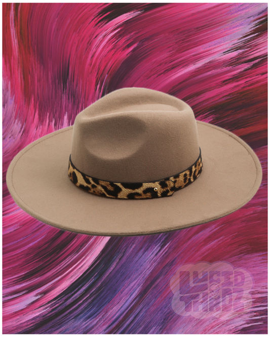 Evalinne wide brim fedora